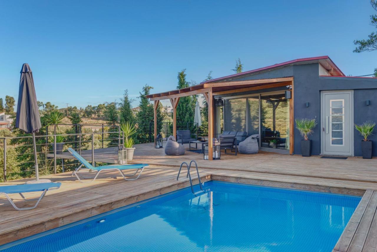 Private Pool Villa Ggki Skepasti Kültér fotó
