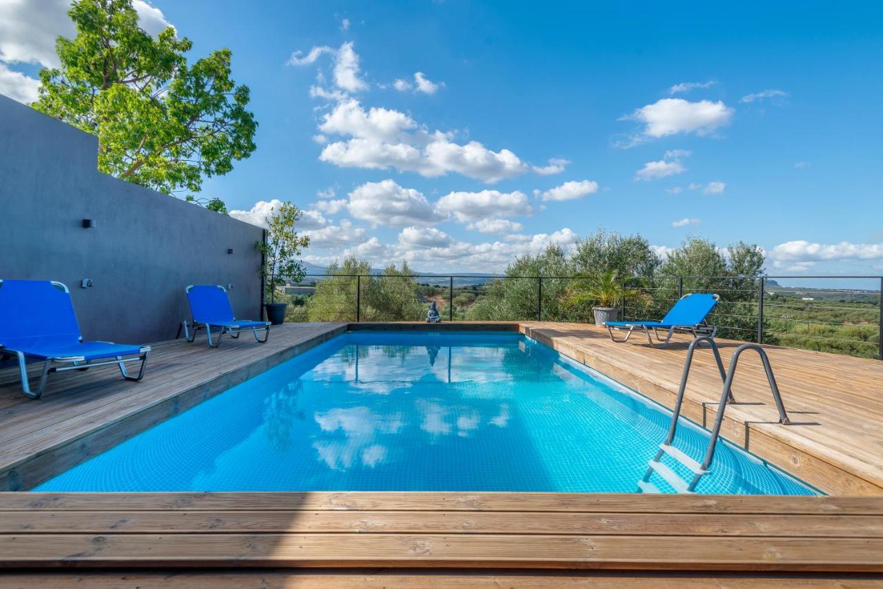 Private Pool Villa Ggki Skepasti Kültér fotó