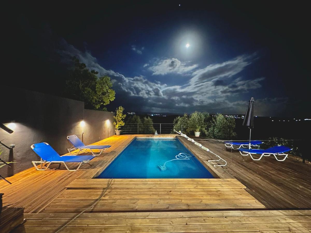 Private Pool Villa Ggki Skepasti Kültér fotó